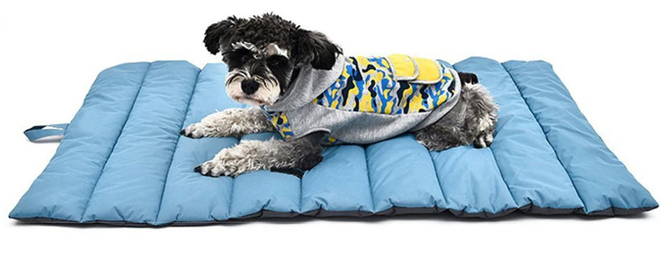 Синий HELLOMOON GO WILD pet кровать сумка для хранения Упаковка Водонепроницаемый Открытый Дорожный Коврик легко чистить кровати для больших собак кровати для собак - Цвет: Синий