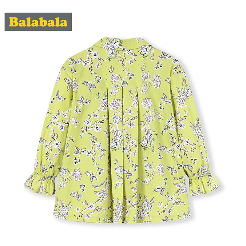 Детская блузка Balabala хлопковая рубашка с кукольным воротником для маленьких