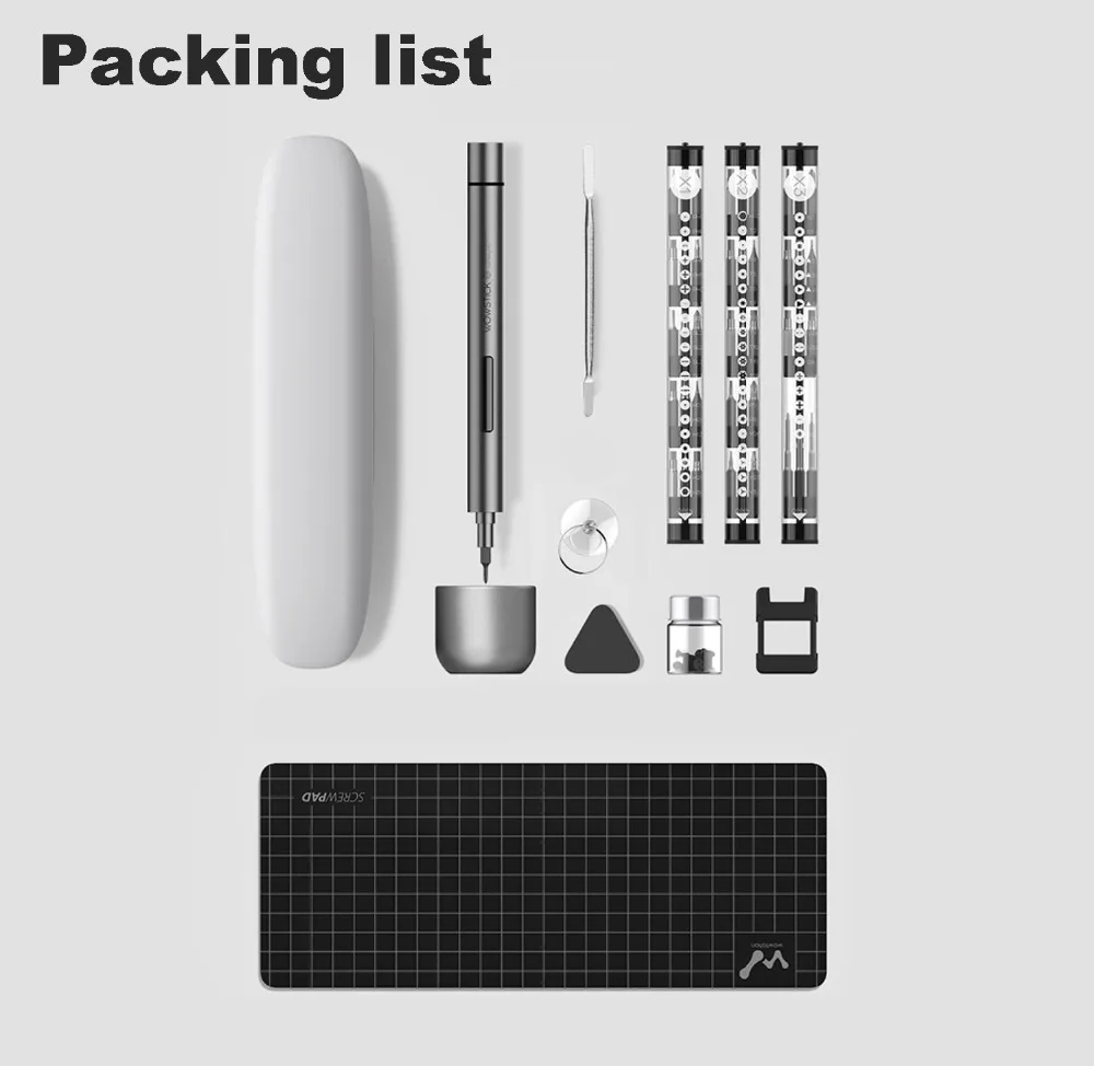 Xiaomi Wowstick 1f+ домашний необходимый электрический отвертка светодиодный светильник алюминиевый корпус Телефон DIY ремонт настольные инструменты игрушка