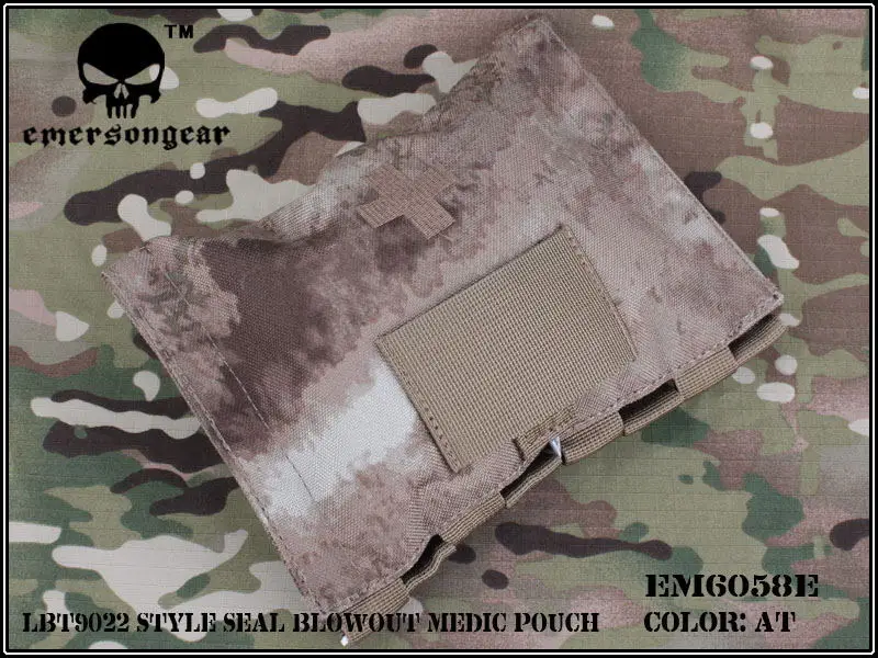 EMERSON LBT9022 стиль уплотнение выдув Медик Мешок военная армия утилита Мешок MOLLE EM6058 - Цвет: AT