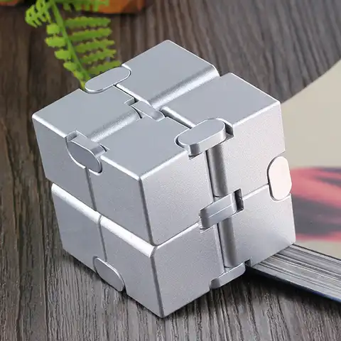 Игрушка для снятия стресса, Премиум Металлический бесконечный куб, портативный декомпрессионный телефон для взрослых мужчин и женщин