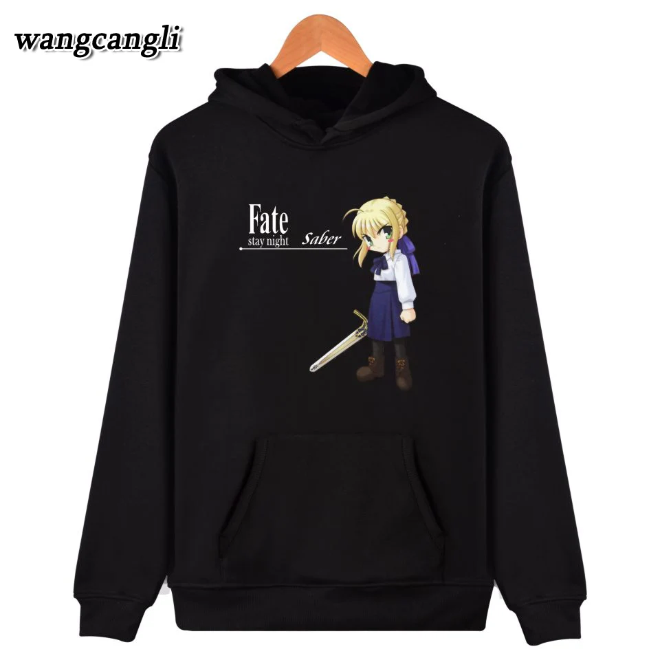 Зимний Свитшот Fate Stay Night в стиле Харадзюку мужские модные пуловеры толстовки с
