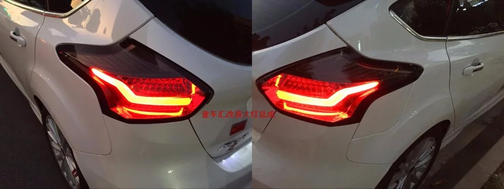 KOWELL автомобильный Стайлинг для Ford Focus 2 задние фары светодиодный задний фонарь задний багажник крышка лампы drl+ сигнал+ тормоз+ обратный