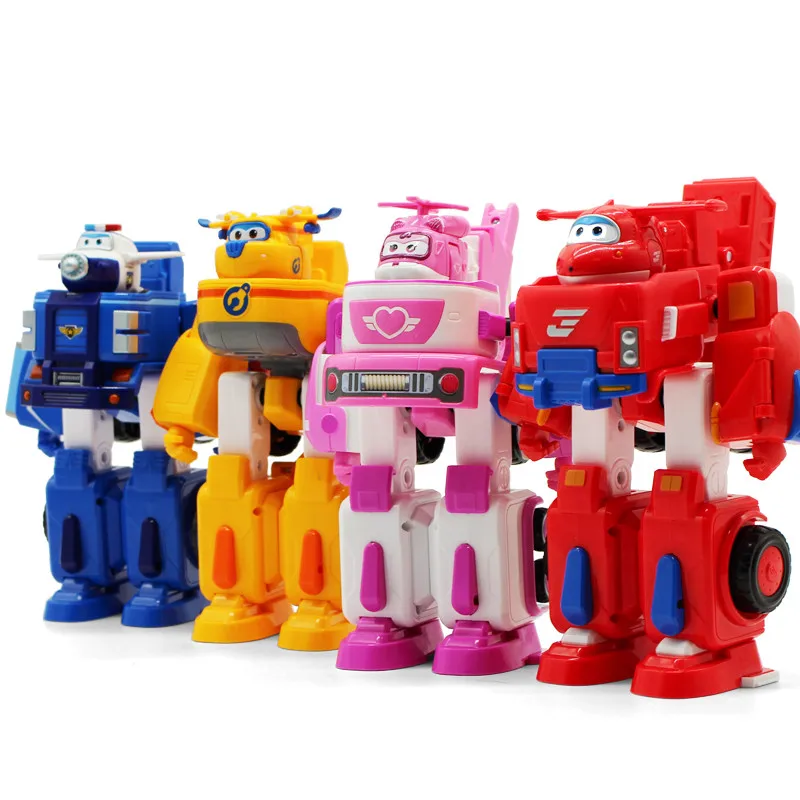 2017 новые стили 6 моделей Супер Крылья слайд тянуть обратно самолет робот ПВХ