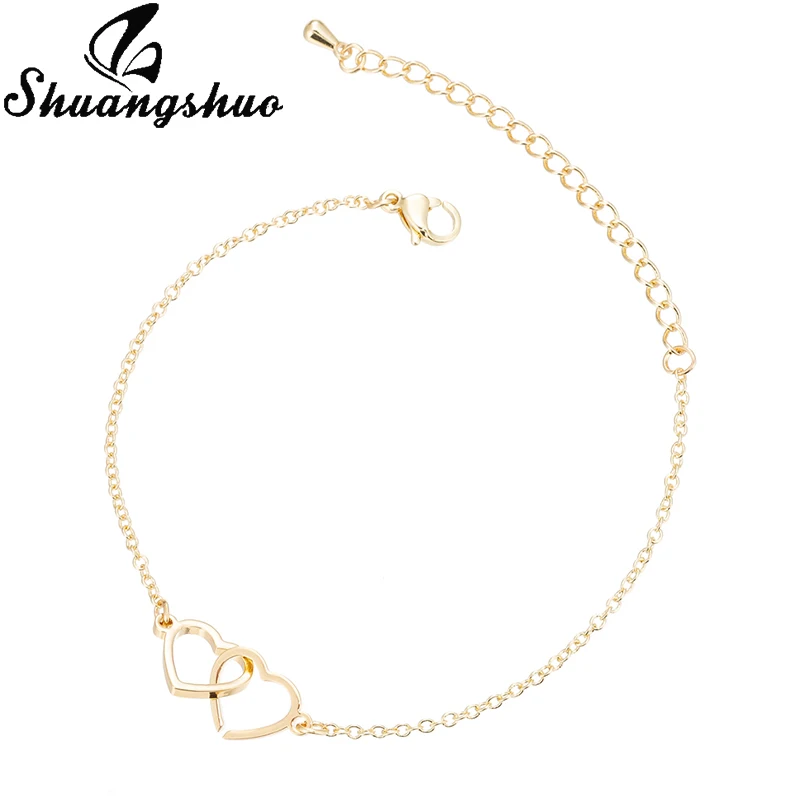 Gold Bracelet Shuangshuo серебряный самолет Регулируемый шарм браслеты для женщин ювелирные изделия звено цепи из нержавеющей стали самолет браслет с самолетом femme - Окраска металла: Gold Bracelet