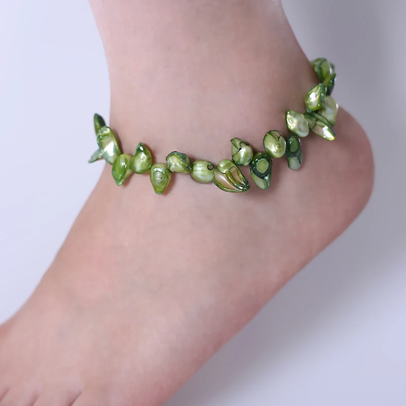 Женские жемчужные браслеты на ногу [NYMPH] вечерние в стиле барокко из натуральной