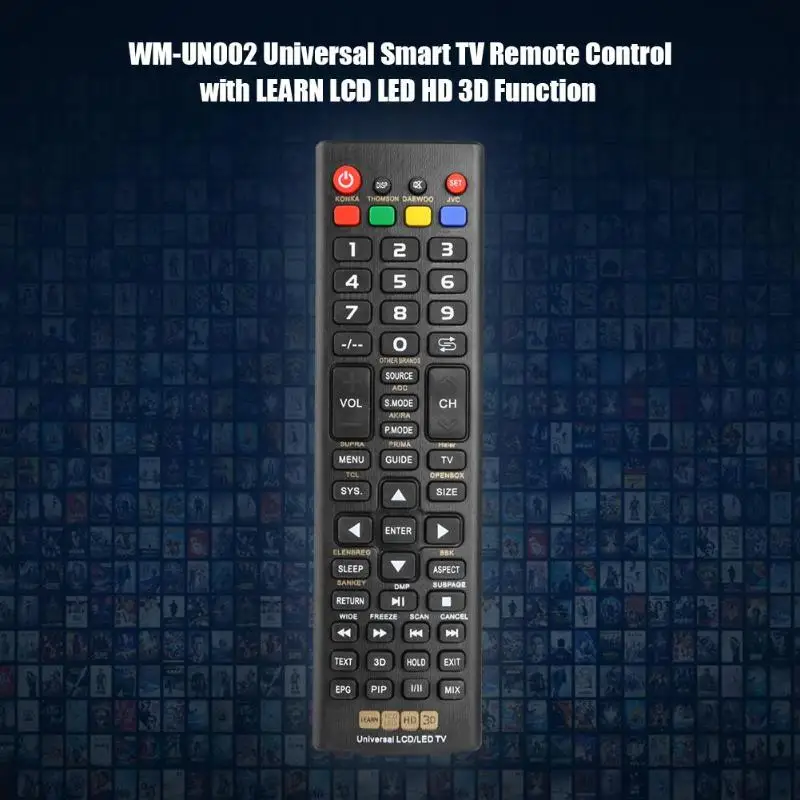 Универсальный пульт дистанционного управления Smart tv с LEARN lcd светодиодный HD 3D функция для всех бренды телевизоров на рынке для домашней семьи