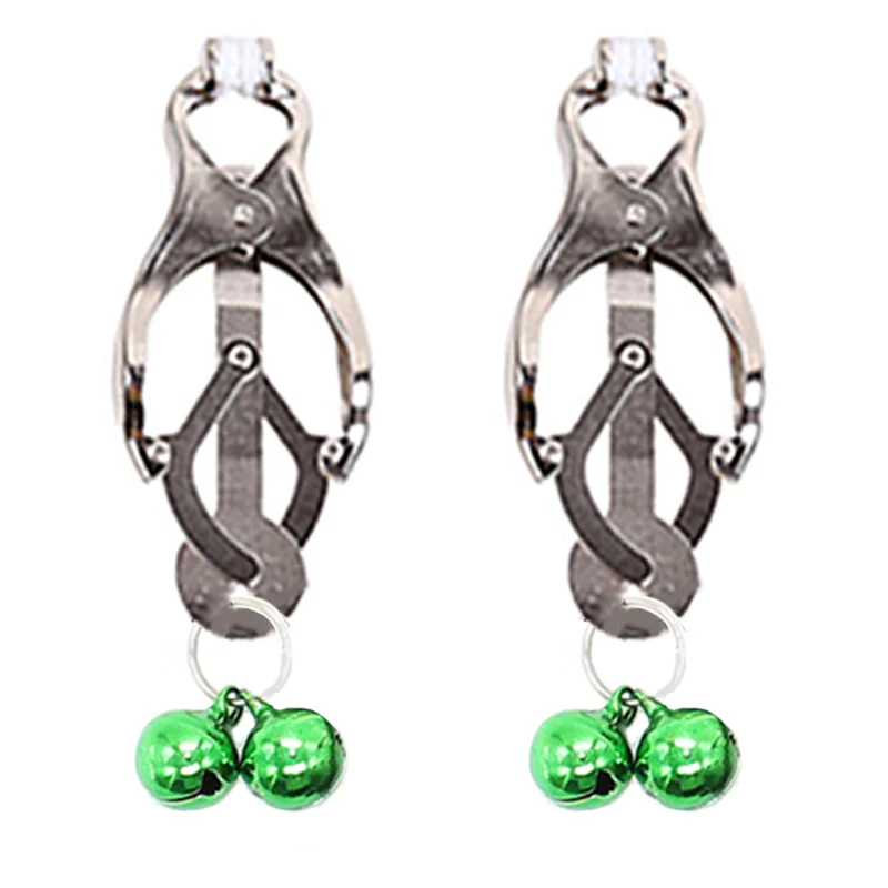 Женский двойной колокольчик зажимы для сосков Новинка Зажим Teasing Pinzas Pezones Torture Labia