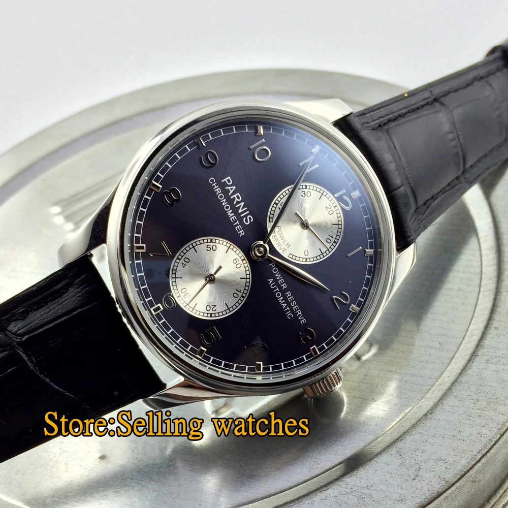Мужские часы parnis с синим циферблатом 43 мм|watch men|watch men watchwatch watch |