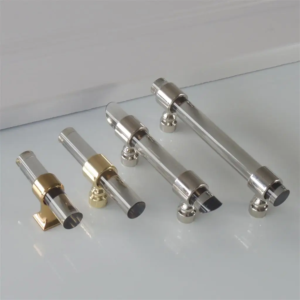 Дымчатые серые акриловые ручки нагрудная ручка ящика для ванной комнаты