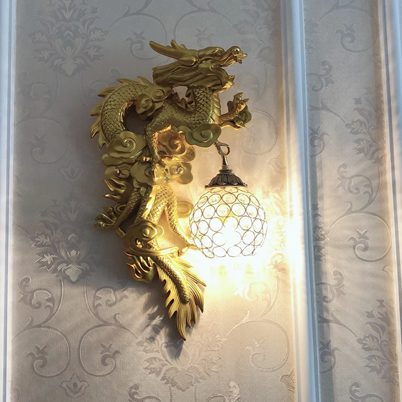 Настенный светильник современный светодиодный для бара K9 с кристаллами золотым