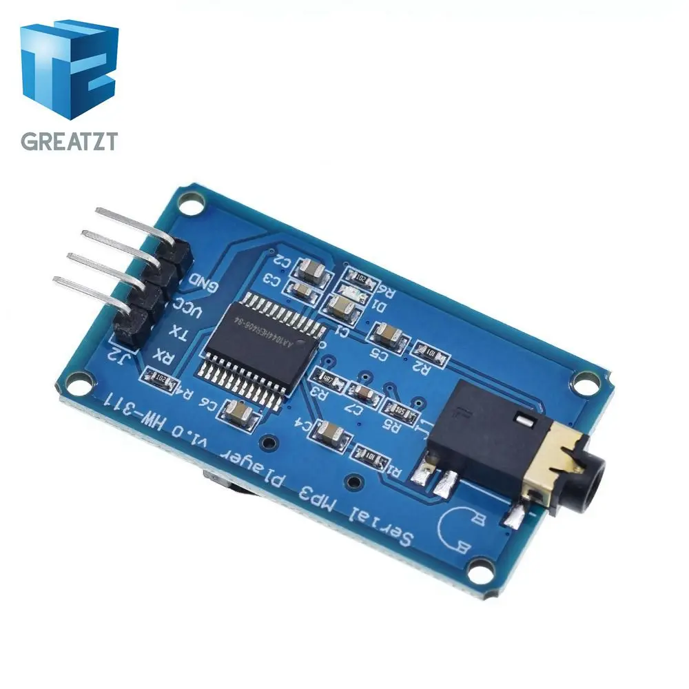GREATZT YX6300 YX5300 UART серийный модуль управления MP3 музыкальный плеер модуль для Arduino/AVR/ARM/PIC CF