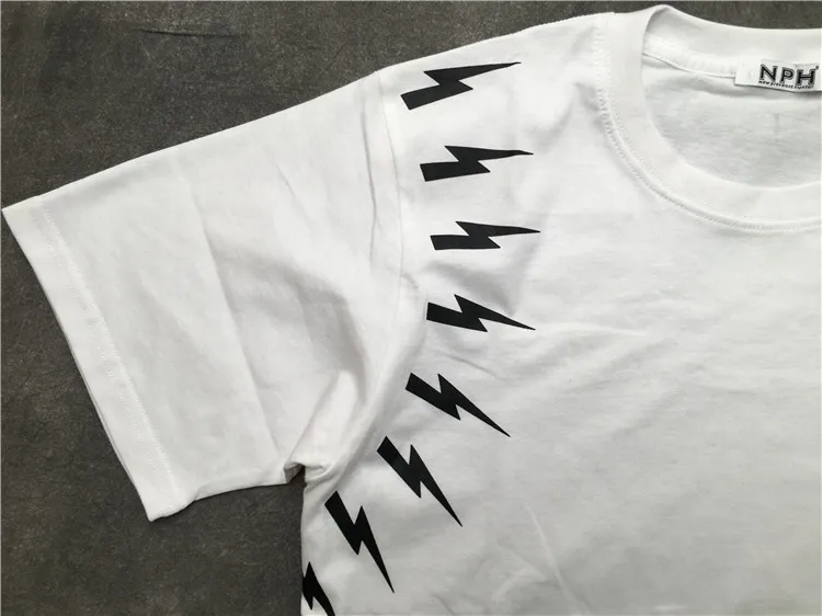 Новинка 2021 мужские футболки с принтом Нил Барретта и молнией в стиле хип-хоп