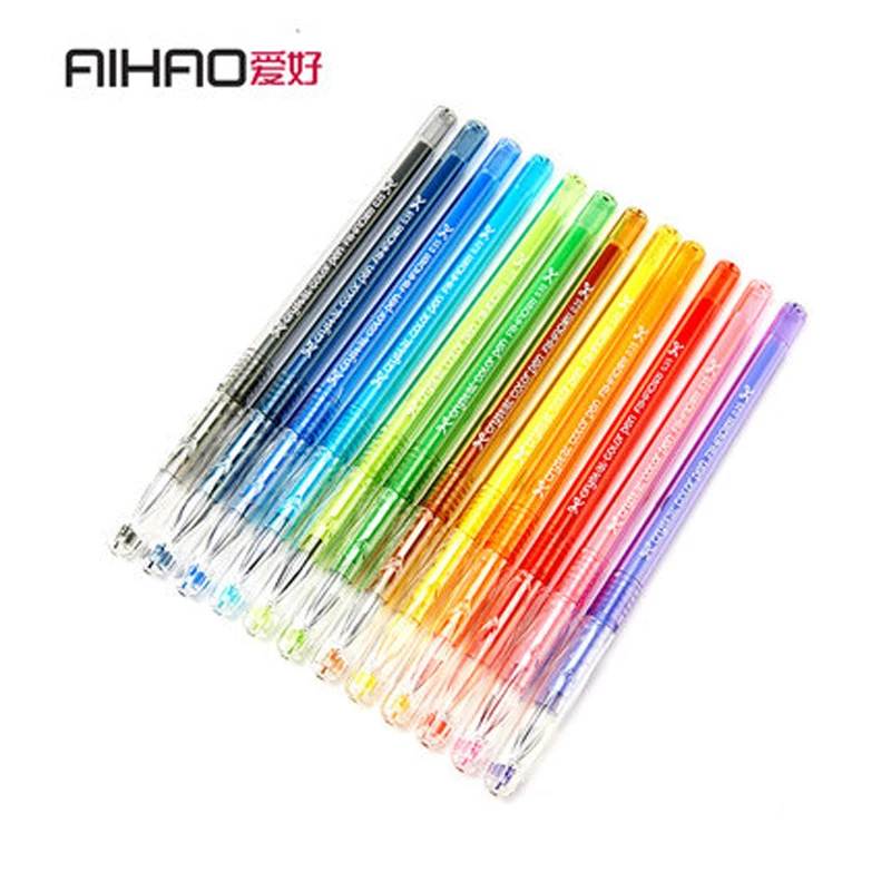 

Aihao Color Gel Pen / Needle Tip / Diamond Design Pen / Multi-color Pen Set Hook Line Drawing Pen