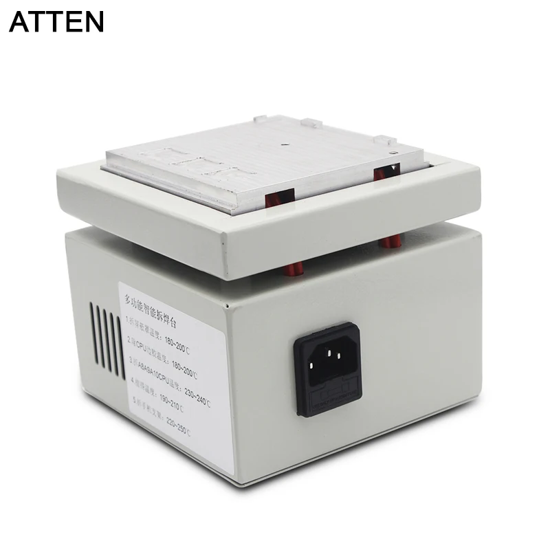 ATTEN 110V интеллектуальная станция для демонтажа кронштейн для материнской платы удаление процессора IC пластиковая нагревательная платформа ремонтная машина