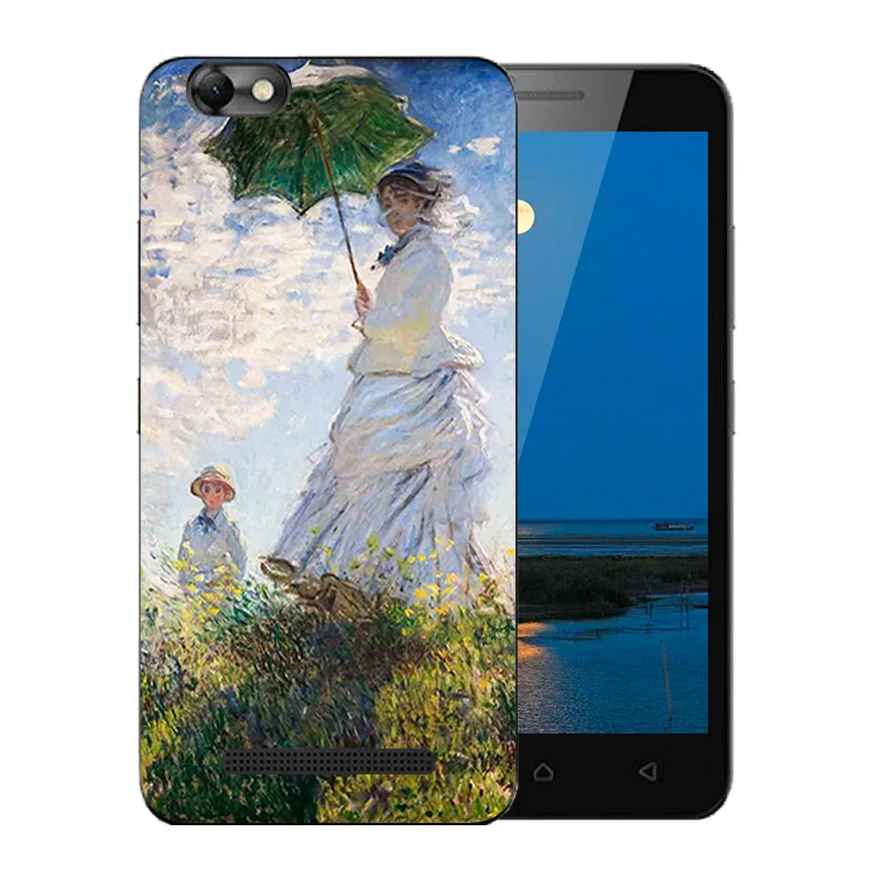 Soft TPU Case Cover For Lenovo Vibe C A2020 Van Gogh Pattern Phone Bags A2020a40 DS A 2020 Shell |