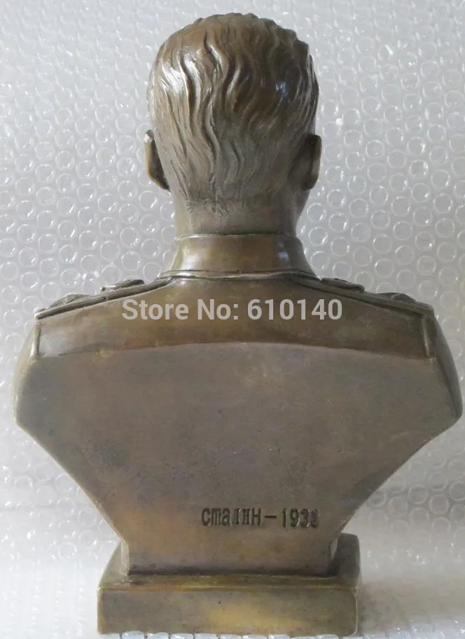 12 &quotЗападная ХУДОЖЕСТВЕННАЯ бронзовая Медная скульптура Иосиф Сталин статуя