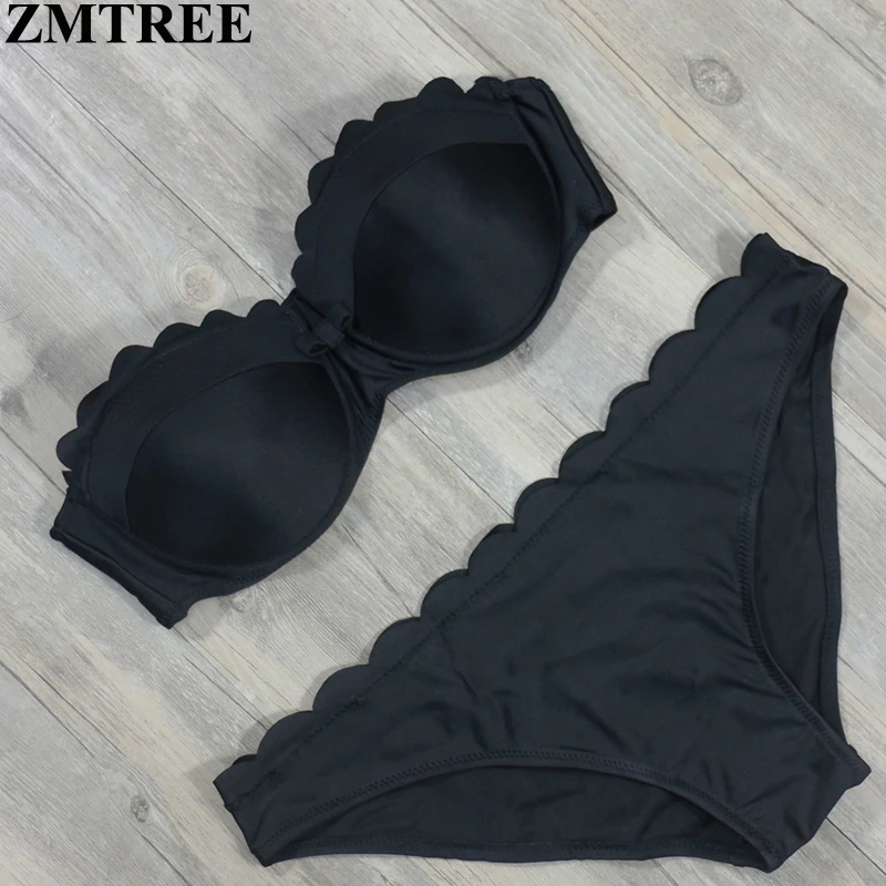 Женский купальник ZMTREE бикини большого размера с пуш апом|swimsuit brand|swimsuit plusswimsuit