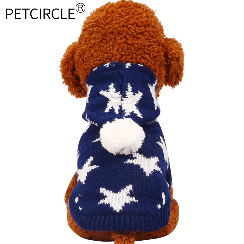 Petcircle новая квалифицированная Одежда для собак зимняя Рождественская шапка теплый свитер для собак для чихуахуа трикотажный свитер для щенка одежда товары для домашних животных
