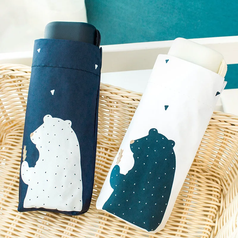 Защита от ультрафиолетовых лучей зонтик мини карманные компактные складные