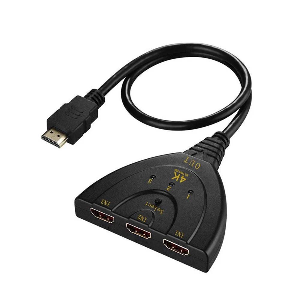 Kvm переключатель Hdmi три в один свиной хвост 3 1 выход 4K * 2K с линейным видео