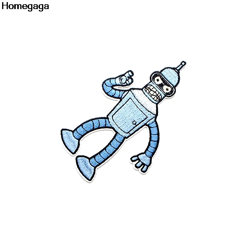 Homegaga Futurama мультфильм аппликационные заплатки Сделай Сам Утюг на para обуви джинсы мешок рубашка одежда наклейки вышитые значки D2092