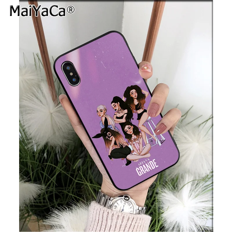 Мягкий чехол из ТПУ MaiYaCa Ariana Grande Thank U Next для Apple iPhone 8 7 6 6S Plus X XS MAX 5 5S SE
