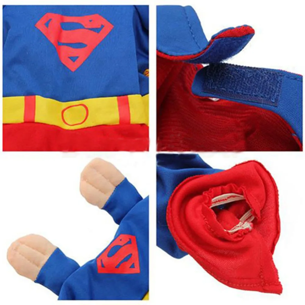 Новинка милые костюмы Супермена для собак одежда больших куртка пальто XS XL|large dog