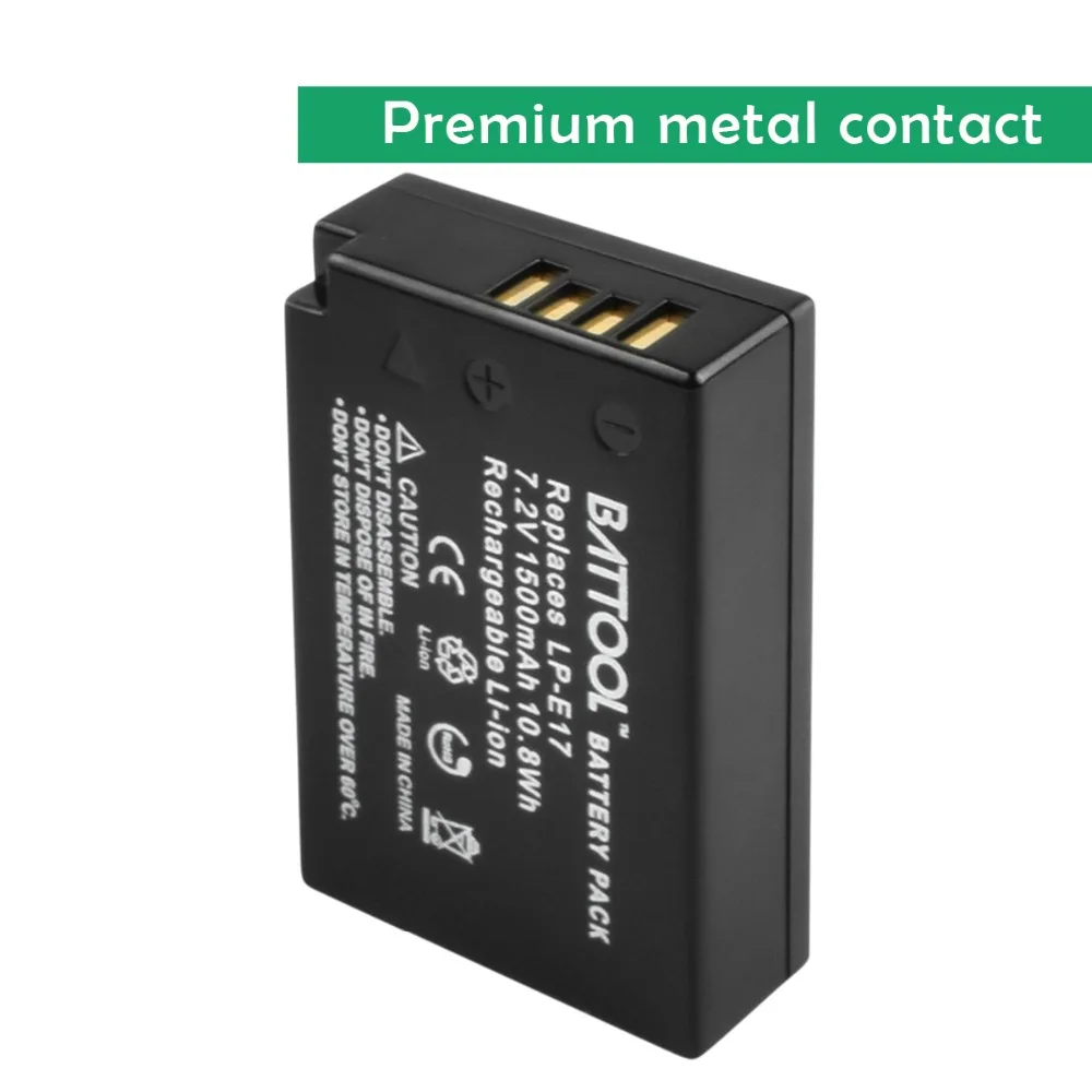 Batcool для Canon 1500mAh 7 2 V LP-E17 LPE17 LP E17 батарея + LCD двойное зарядное устройство EOS M3 M5 750D 760D