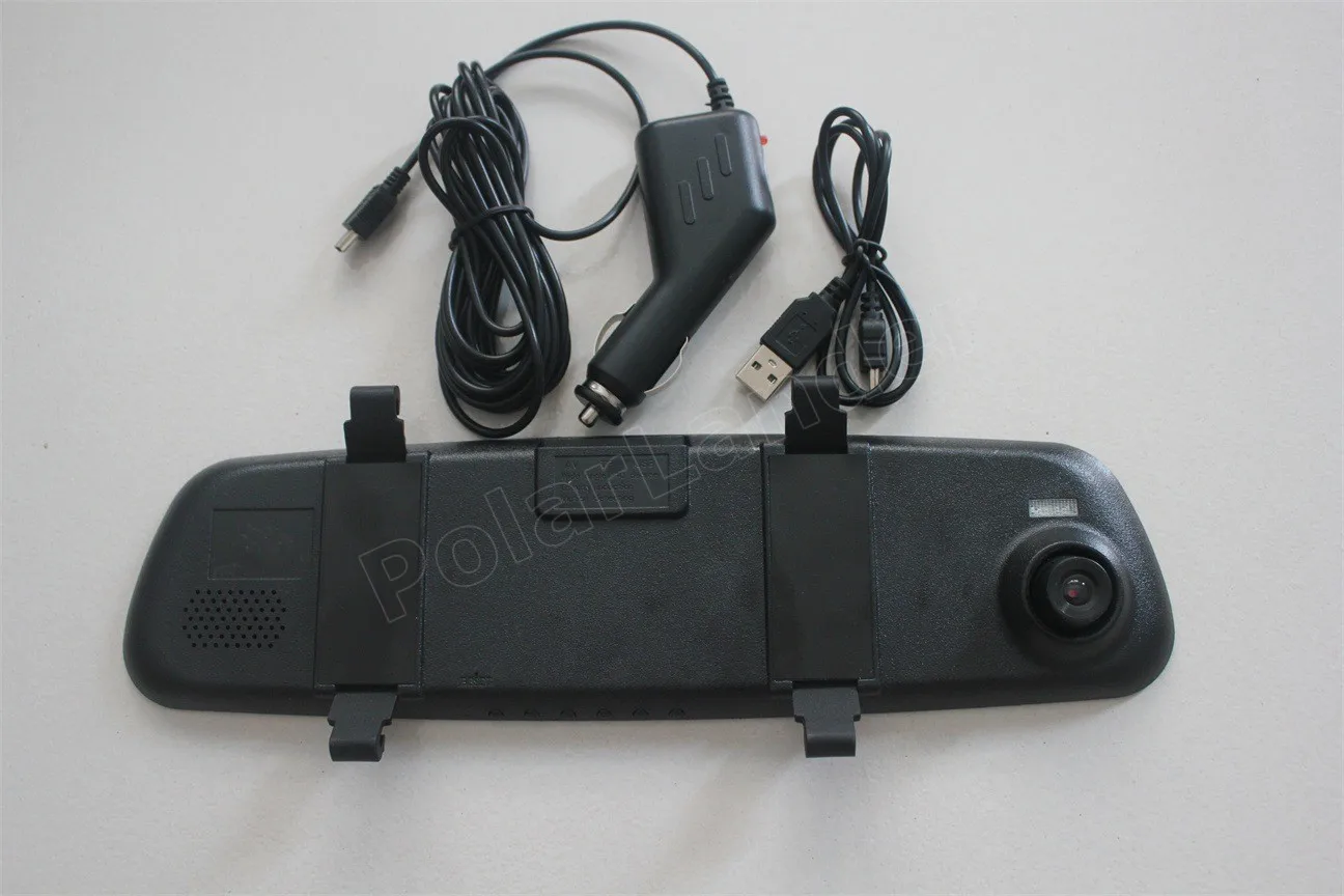 2 4 дюймовый автомобильный видеорегистратор зеркало заднего вида видеокамера