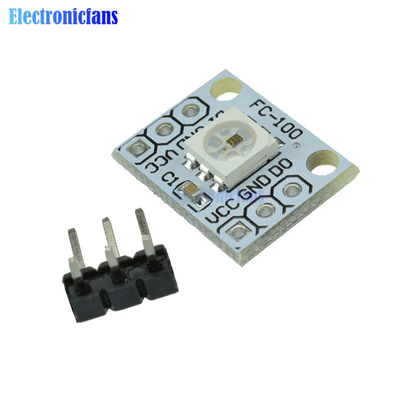 WS 2812 2811 5050 RGB панельная светодиодная лампочка модуль Радуга светодиодный 1-бит 5 V