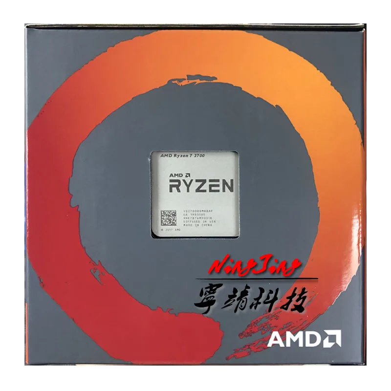 AMD Ryzen 7 2700 R7 3 2 GHz восьми ядер Sinteen-нить 16 M 65 W Процессор процессор YD2700BBM88AF разъем AM4 |