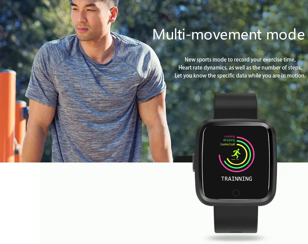 SCELTECH Y7 длительное время ожидания умные часы кровяное давление кислород Smartwatch водонепроницаемый BT4.0 монитор сердечного ритма для IOS Android