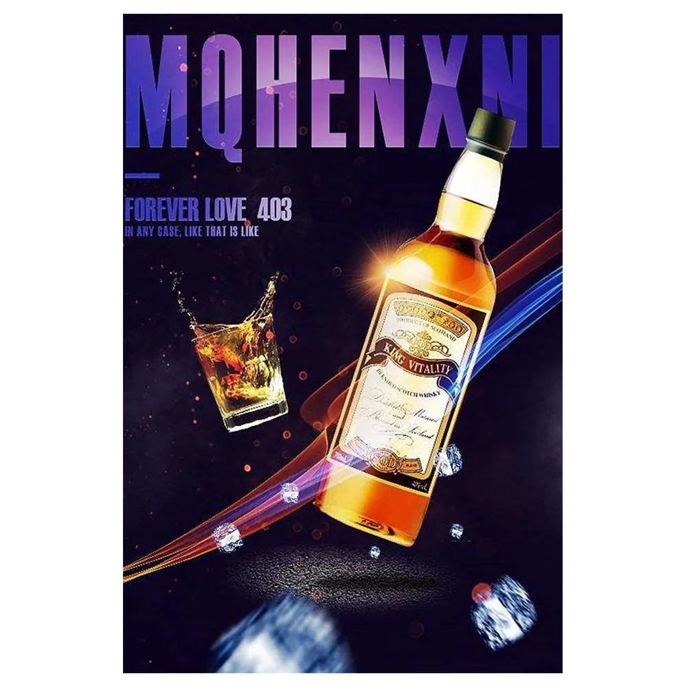 Винтажный декоративный постер для бокалов в стиле ретро с жестяной