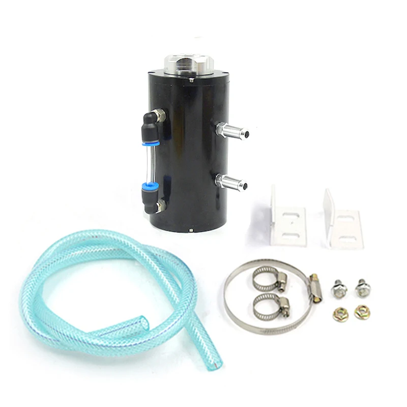 Универсальный 0.3L Алюминий гоночный автомобиль Нефть Поймать Танк круглой может