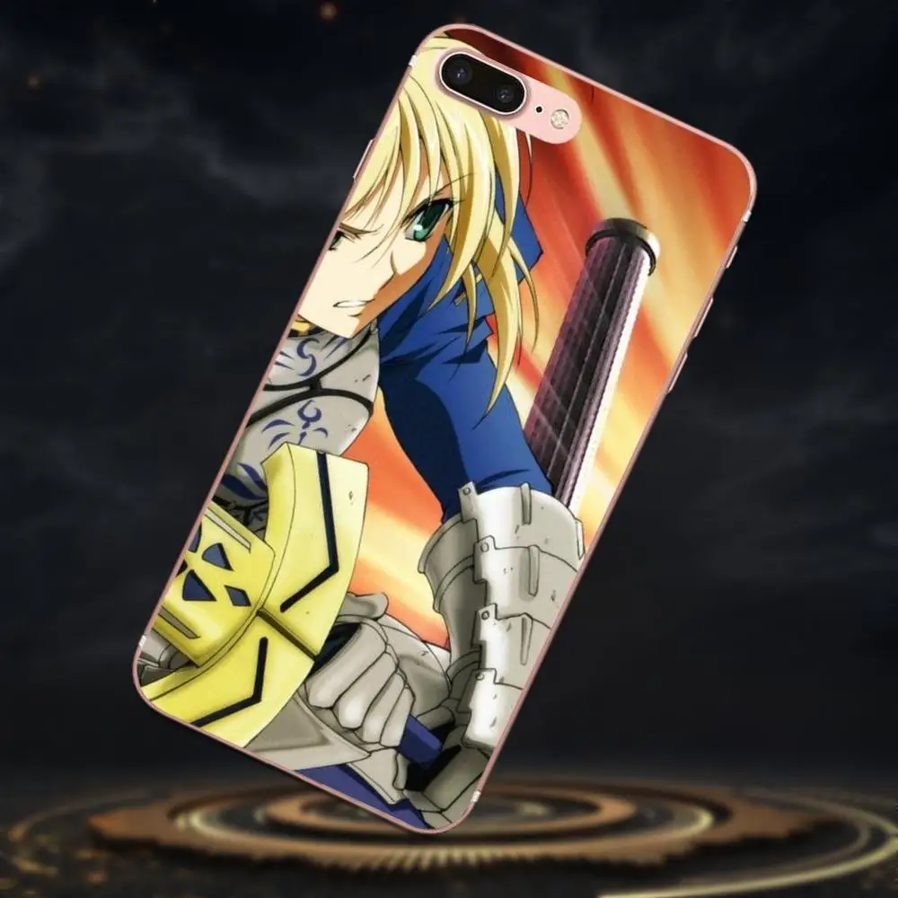 Мягкий ТПУ Модный Оригинальный аниме Fate Stay Night Saber для Galaxy J1 J2 J3 J330 J4 J5 J6 J7 J730 J8 2015 2016
