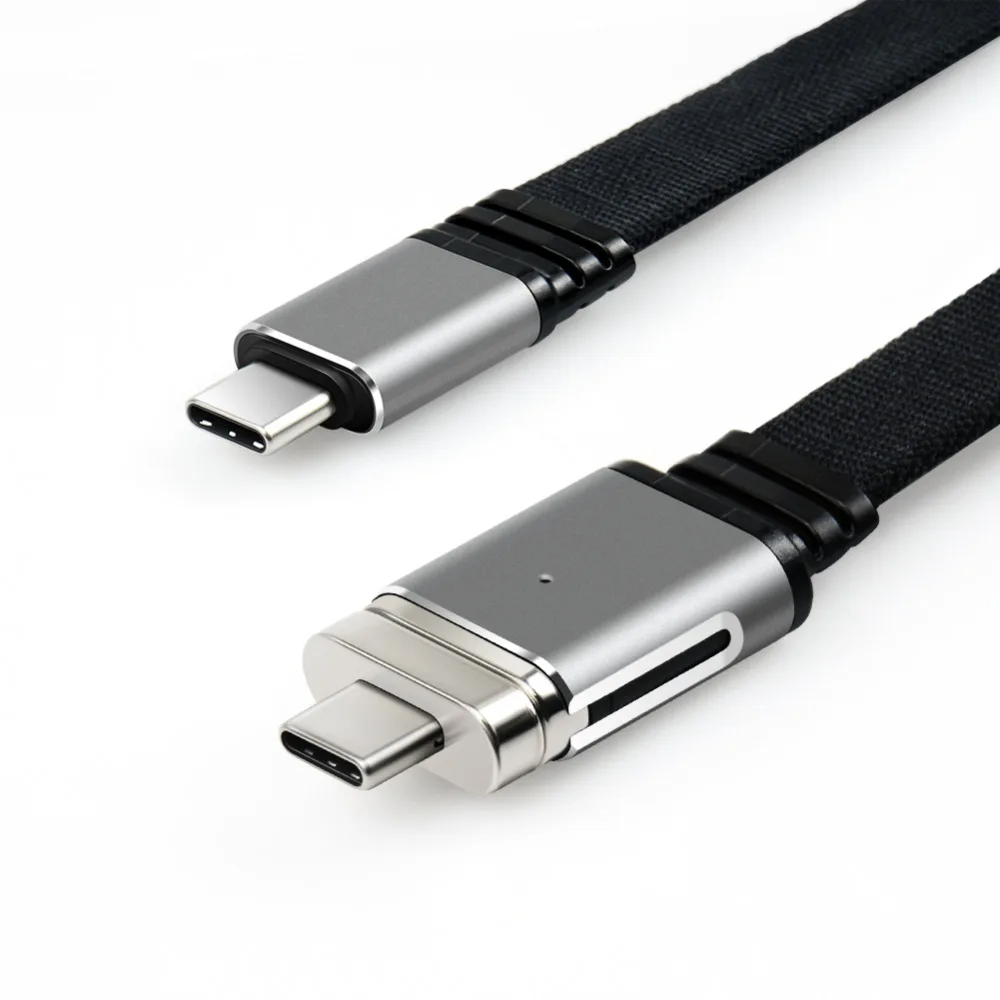 Новинка, 20 контактов, магнитный USB C кабель, 120 см, Магнитный адаптер, USB C 3,1, type-C, USB C 3,1, 5A, 60 Вт, быстрая зарядка