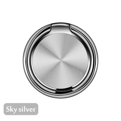 SILVER Общая Подставка-кольцо под Пальцы для телефона 360 Градусов Подставка для samsung Xiaomi iPhone X XS 8 7 6 55 5S plus смартфон планшет - Цвет: SILVER