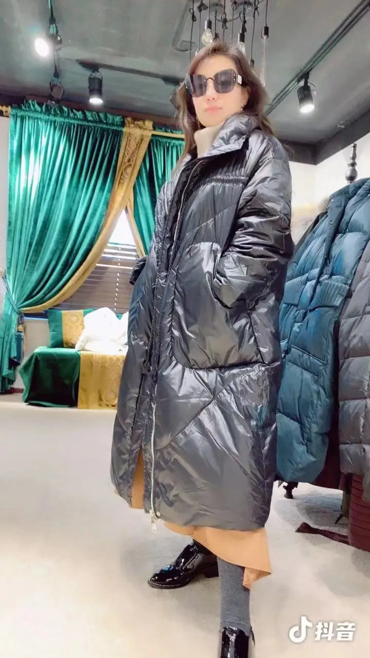 Лидер продаж модель AZZIMIA модный зимний теплый и мягкий женский длинный пуховик очень удобный