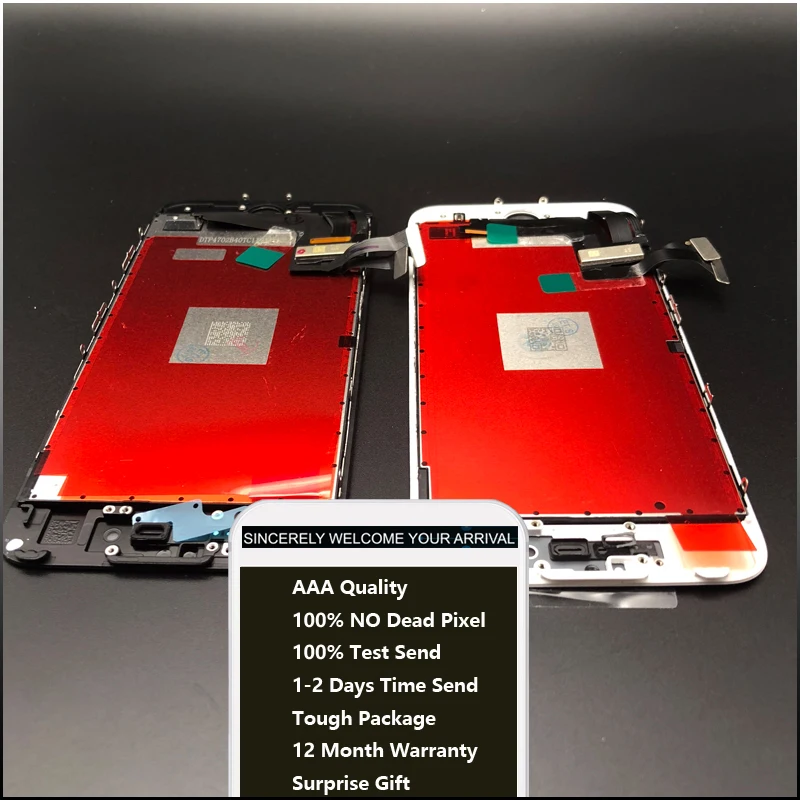 100% тест без пикселей AAA + ЖК дисплей для iPhone X 6s plus 7 PLUS 8 сенсорный дигитайзер полный