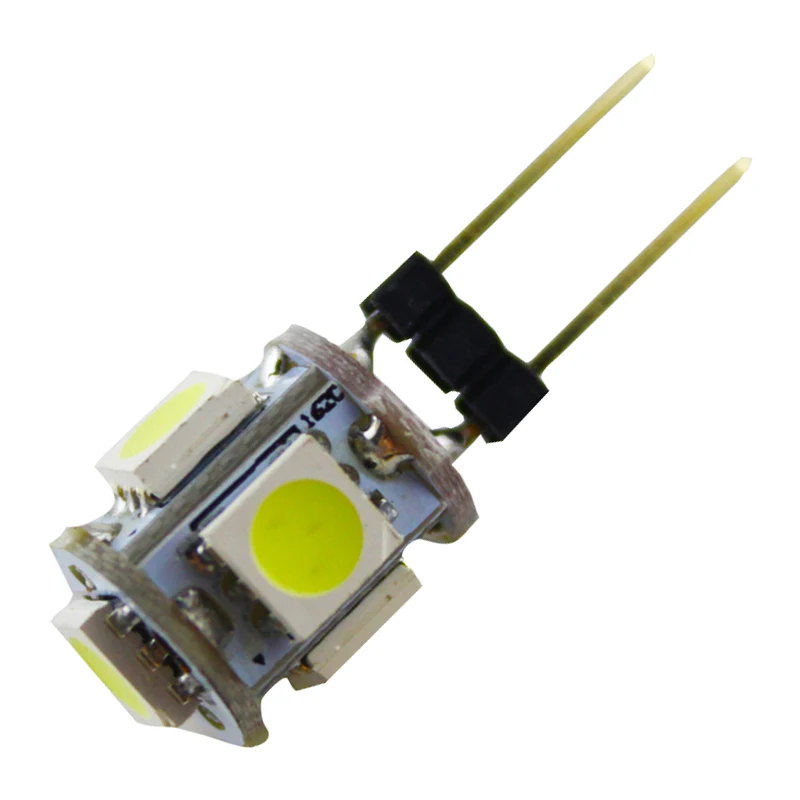 4 шт. белый G4 5 SMD светодиодный 5050 AC/DC 12 V RV Морской лодочный Кемпер освещение