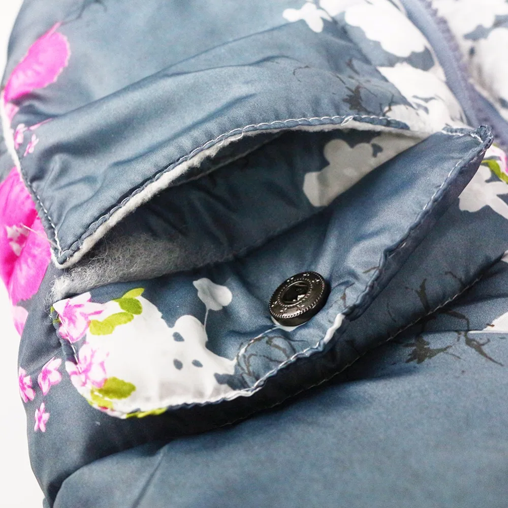 JOMAKE/костюм для детей парки девочек теплое хлопковое пальто с цветочным рисунком