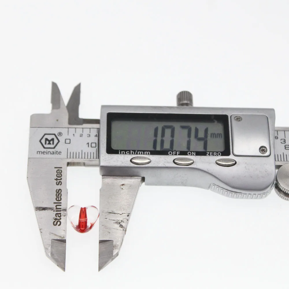 2018 Новые прозрачные акриловые разделительные бусины в форме сердца смешанные 10