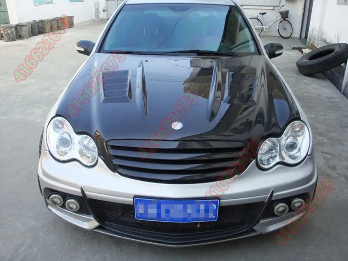 Подходит для Mercedes Benz C W203 C180 200 260 C32 01 07 решетка гриля из углеродного волокна|fit