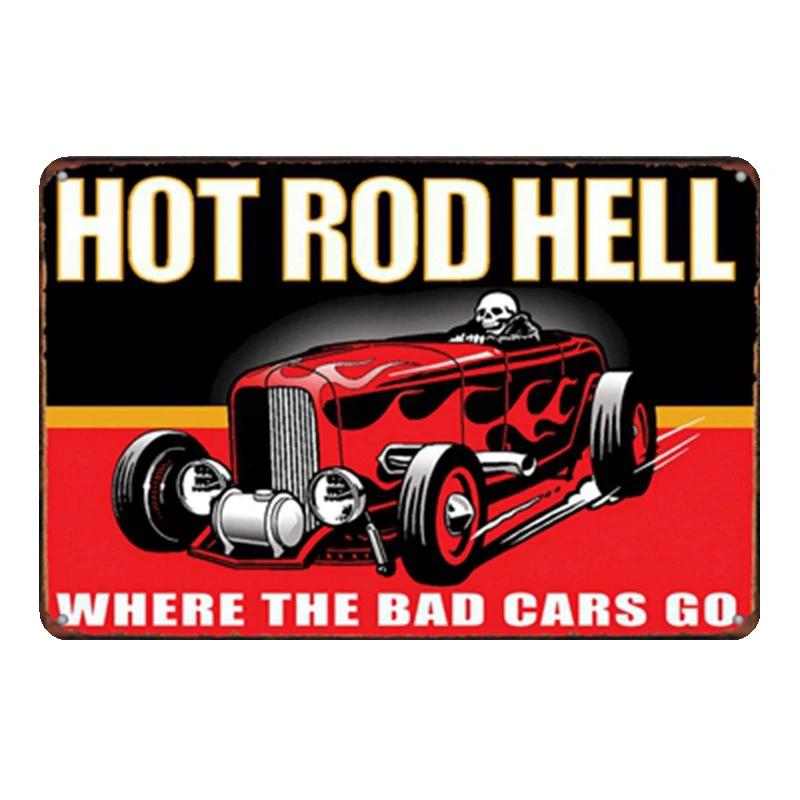 Rod Retro Plaque Tin Sign Art Wall Decor Garage House Cafe Bar Vintage Metal Signs Last Stop Iron Poster Pictures 20*30cm | Дом и сад