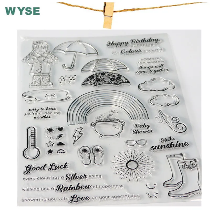 Большие штампы Сова Птица чай прозрачные силиконовые резиновые большой климат