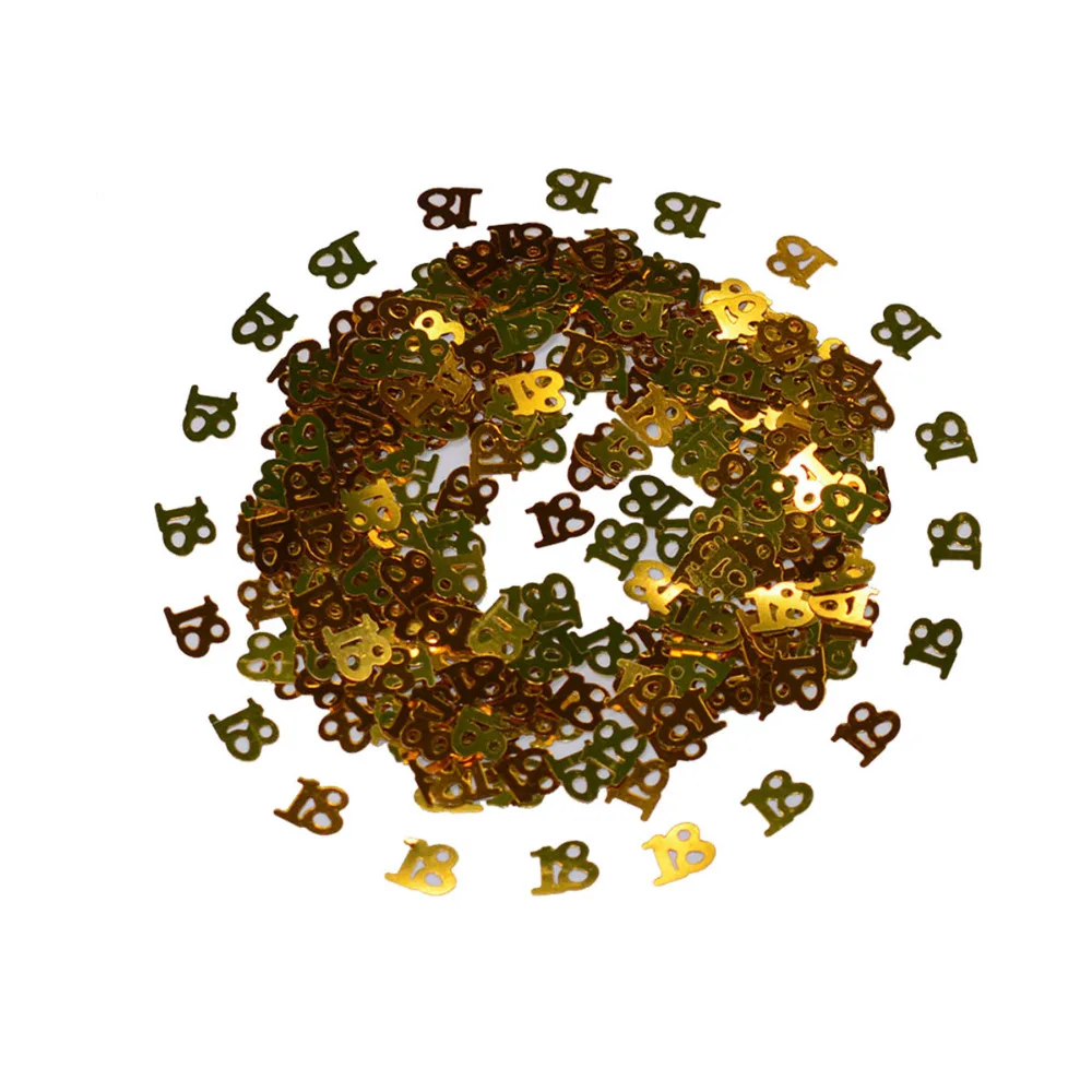 60g Happy Birthday Confetti Gold Digitals 16 18 30 40 50 60 Party Table Scatter Sprinkle Decorations | Дом и сад