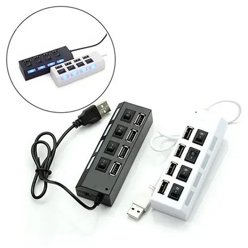 Новое поступление высокоскоростной 4-портовый концентратор USB 2 0 переключатель