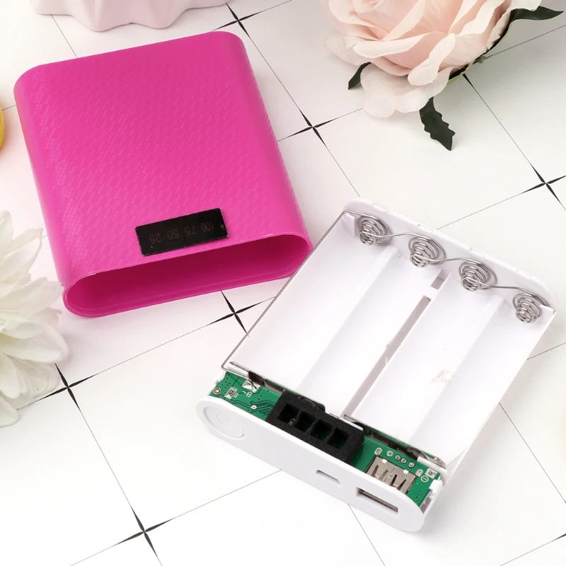DIY Kit 4x18650 зарядное устройство держатель банк питания коробка корпус чехол для