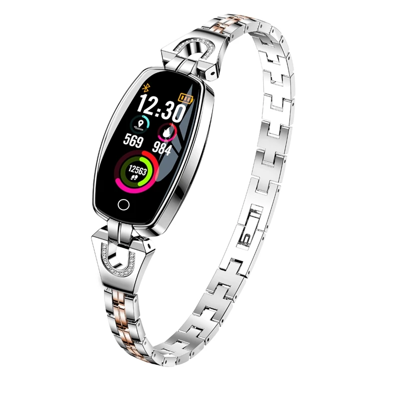 ABGN Hot-H8 women smart wristband Fitness bracelet Heart Rate Monitor blood pressure oxygen band best gift for Lad | Электроника